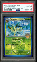 Pokémon - 2013 Leafeon  Euro Regional Championships Reverse Holo Crosshatch #11 PSA 8