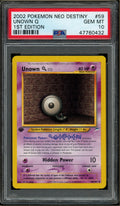 Pokémon - Unown Q, Neo Destiny 1st Edition #59 PSA 10