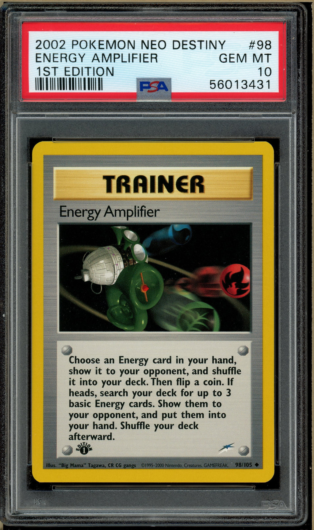 Pokémon - Energy Amplifier Neo Destiny 1st Edition #98 PSA 10